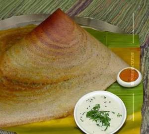 Butter dhania onion dosa