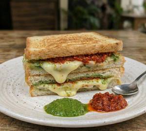 Garlic cheese chutney sandwich 