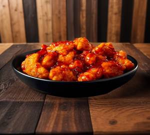 Sweet chillin chicken popcorn