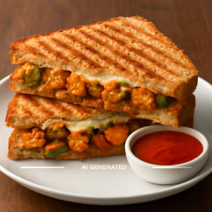 Spicy Paneer Grilled Sandwich