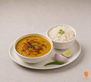 Tadka Dal With Rice