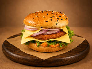 Paprika Chicken Cheese Melt Burger