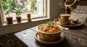 Ghee Rawa Kesari Bath / Pineapple