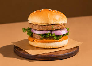 Double Grilled Chicken Burger