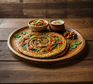Red Chilli/Green Paratha