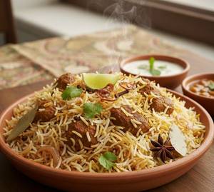 Biryani With Mutton Kabab
