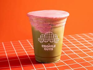 The Blueberry Foam Matcha Latte