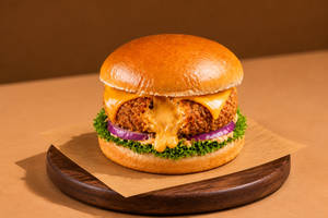 Chicken Cheese Bomb Cheese Burger