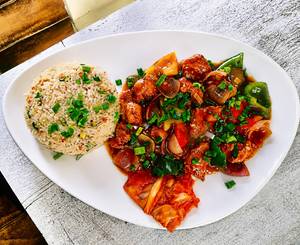 Diced Chicken Kung Pao Style