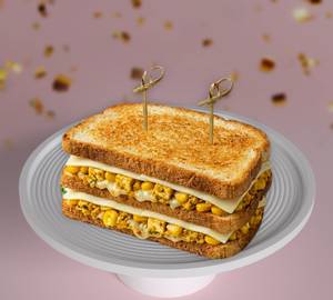 Corn paneer cheese sandwich