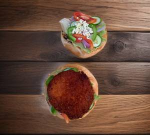 Broccoli Paneer Cutlet Burger