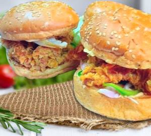 2 Fried Chicken Burgers