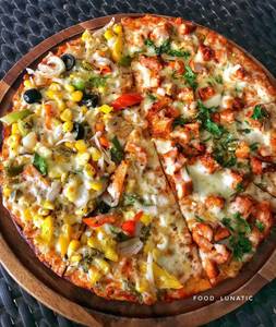 Half Non Veg And Half Non Veg Pizza