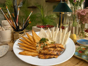 Grilled Chicken Strips With Pita