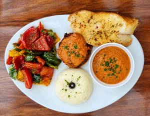 Grilled Cottage Cheese Steak Tomato Basil