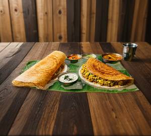 1 Plain Dosa + 1 Masala Dosa