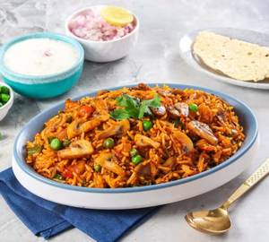Mushroom Butter Tawa Pulav
