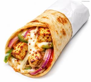 Paneer Cheese Tikka Roll (serve For 2)