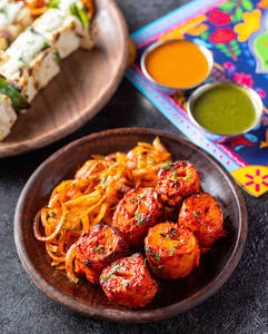 Vegan Chilli Garlic Chaap (tandoor)