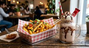 Masala Fries With Kitkat Shake [300Ml]
