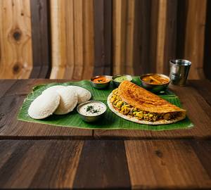 2 Ravva Idlis + 1 Masala Dosa
