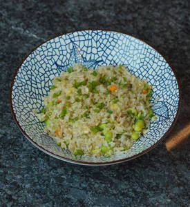 Edamame Truffle Fried Rice