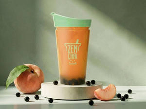 Peach Bubble Tea
