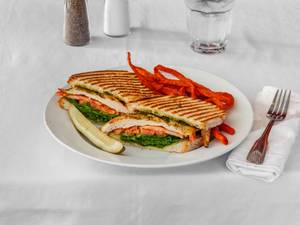 Pesto Grilled Chicken Panini