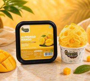 Alphonso mango gold ice cream
