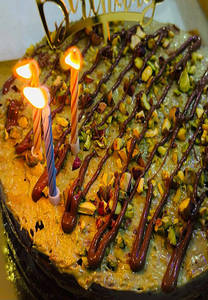 Kunafa Waffle Cake