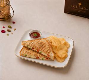 Cheese Grilled Sandwich With Chips