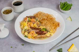 Pork Mixed Cantonese Noodles (gravy)