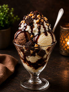 Brownie Fudge Sundaes