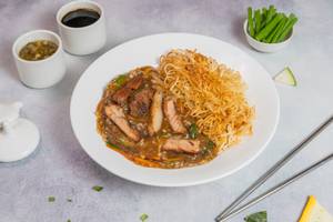 Pork Pan Fried Noodles ( Gravy) 
