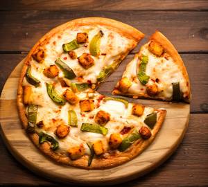 Paneer and  capsicum pizza