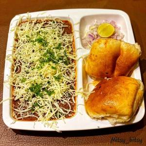 Mushroom cheese pav bhaji