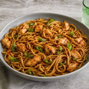 Burnt Garlic Chicken Fried noodles