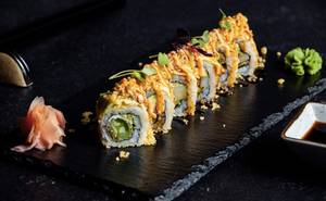 Asparagus Tempura Dragon Roll