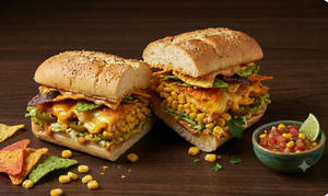 Crispy Nachos And Corn Sandwiche
