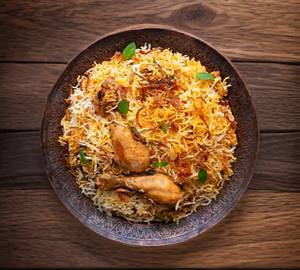 Chicken Dum Biryani Plate + Chicken Biryani Single