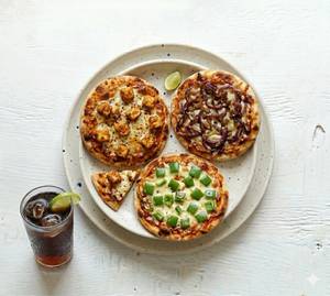 Crunchy Paneer Pizza+Onion Pizza+Capsicum Pizza+Cold Drink
