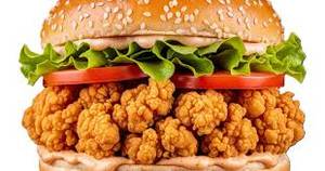 Chicken popcorn burger
