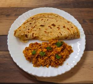 Paneer Bhurji With 2 Paratha