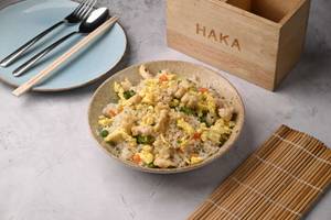 Butter Garlic Fried Rice With Chicken