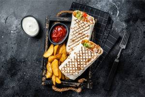 Chicken Shawarma With French Fries