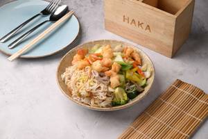 Double Pan Fried Noodles With Prawn