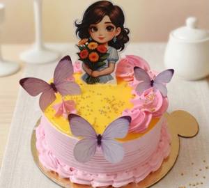 Eggless Princess Pineapple Cake [500 Gram]