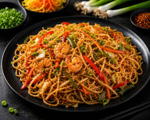 Prawns Hakka Noodles