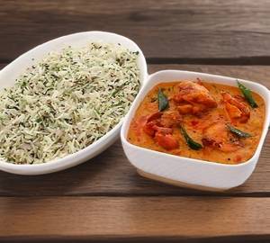 Jeera Rice [ 500 Ml ] & Chicken Kosha [ 2 Ps ]