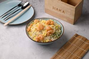 Butter Garlic Fried Rice With Prawn